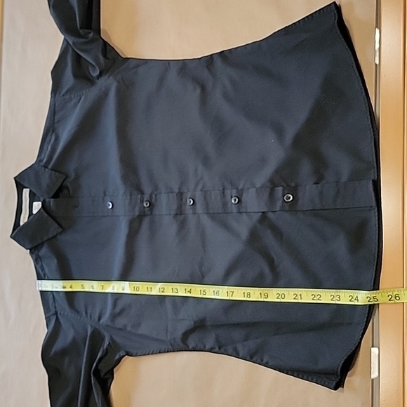 Port Authority Size XS Black Button Down Long Sleeve Blouse, Exc. Used Condition - Picture 8 of 11